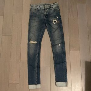 Light Faded Ripped Denim Jeans By ASOS